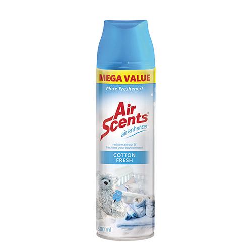 Air Scents Air Enhancer Aerosol – Cotton Fresh Mega 500ml