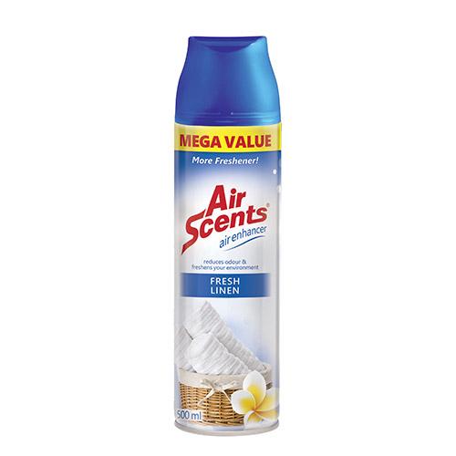 Air Scents Air Enhancer Aerosol – Fresh Linen Mega 500ml