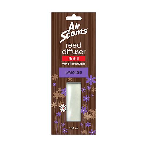 Air Scents Reed Diffuser – Refill – 100ml – Lavender