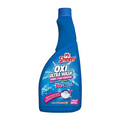 Mr. Sheen Oxi Ultra Wash Fabric Stain Remover Pre-Wash – 750ml Refill