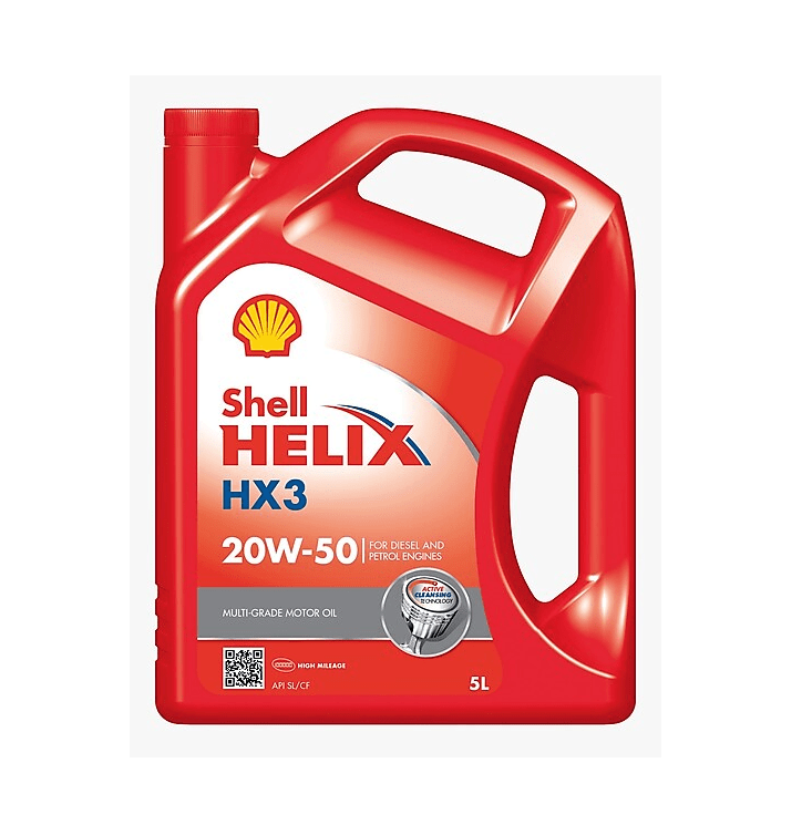 Shell Helix HX3 20W-50 Multi-Grade Motor Oil 5L